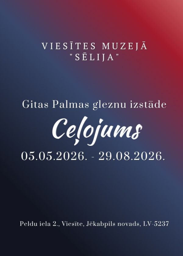 Gitas Palmes gleznu izstāde "Ceļojums" Viesītē