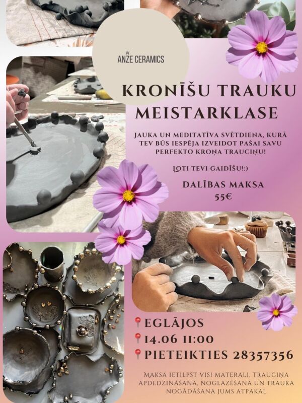  Kronī&scaron;trauku meistarklase lauku sētā "Eglāji"