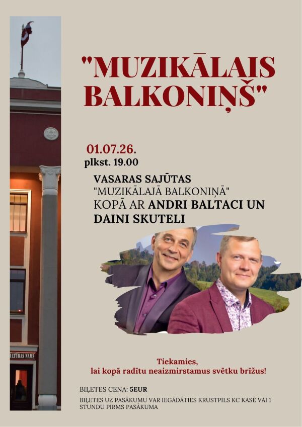 Latgalei veltītas melodijas Andra Baltača un Daiņa Skuteļa izpildījumā