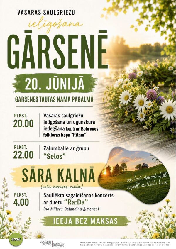 Ielīgosim Vasaras saulgriežus Gārsenē