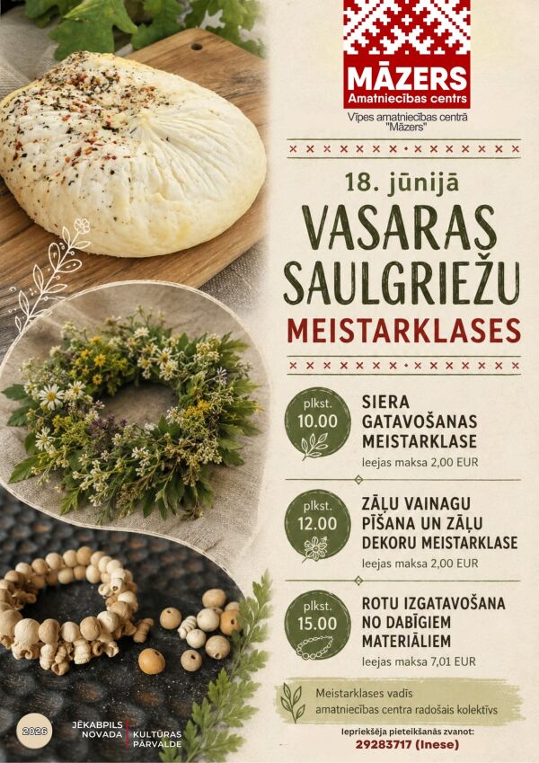 Vasaras saulgriežu meistarklases A/C Māzers