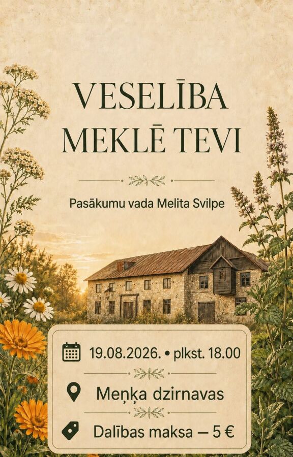 "VESELĪBA MEKLĒ TEVI" MEŅĶĪ