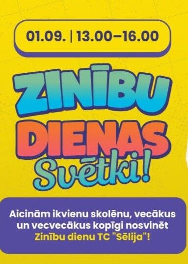  Zinību dienas pasākumus TC &ldquo;Sēlija&rdquo;