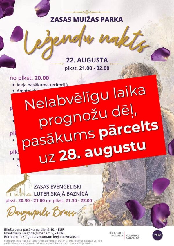 ZASOS PARKO LEGENDŲ NAKTIS 2026