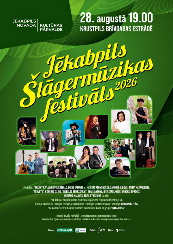 Jēkabpils &Scaron;lāgermūzikas festivāls 2026