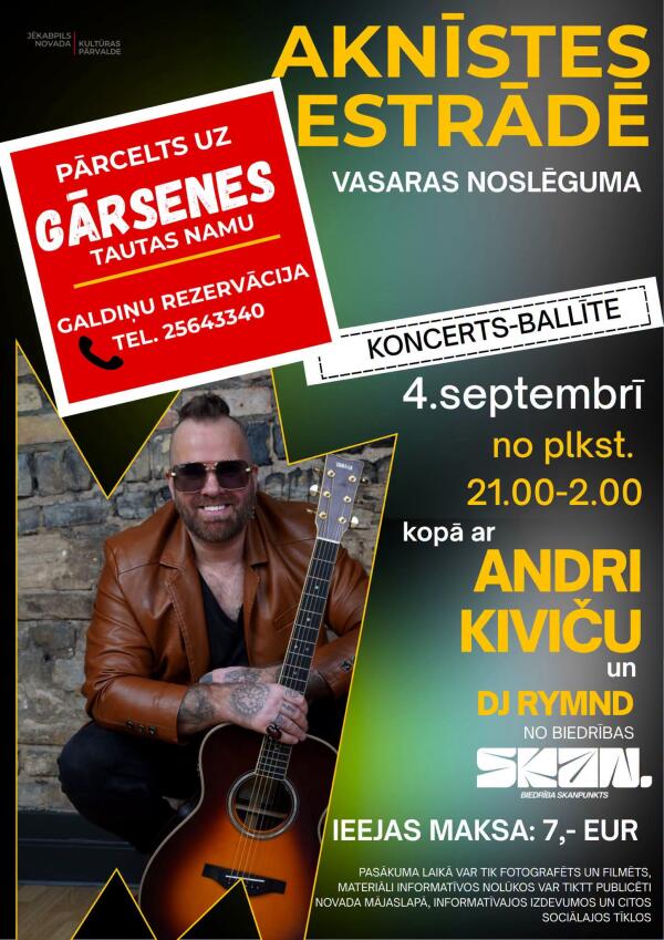 VASARAS NOSLĒGUMS GĀRSENES TAUTAS NAMĀ