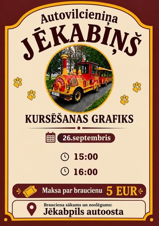 &ldquo;Jēkabiņa&rdquo; kursē&scaron;anas grafiks brīvdienām