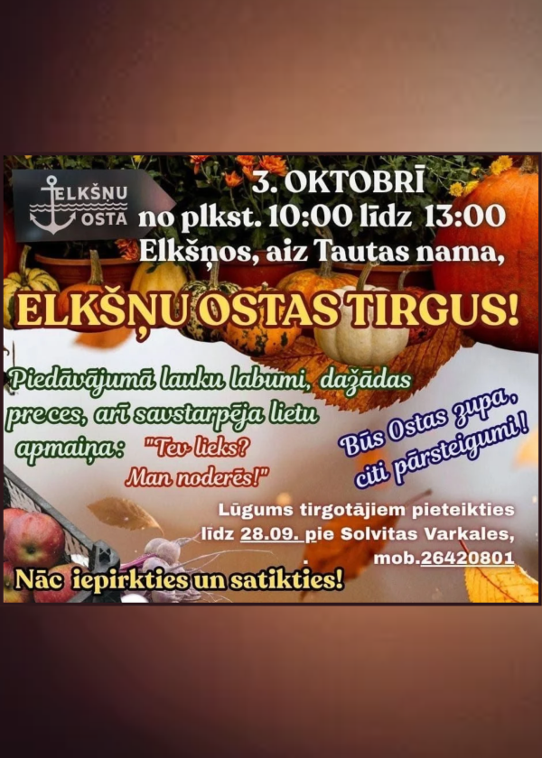 ELK&Scaron;ŅU OSTAS TIRGUS