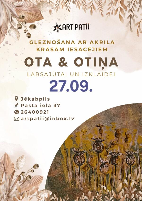 Glezno&scaron;ana ar akrila krāsām iesācējiem Jēkabpilī