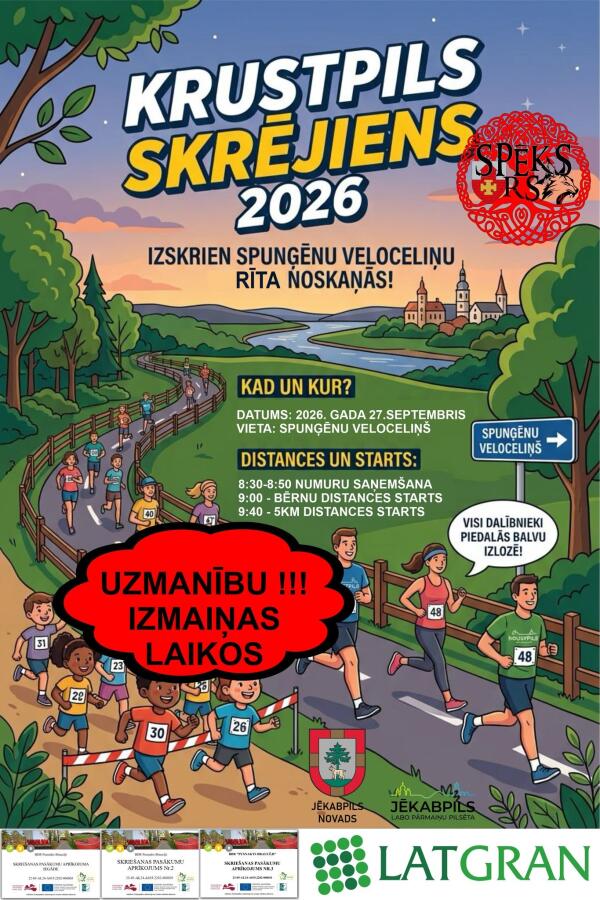 KRUSTPILS SKRĒJIENS 2026 SPUNĢĒNOS