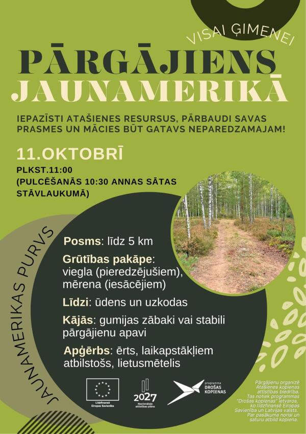 PĀRGĀJIENS VISAI ĢIMENEI  &ldquo;JAUNAMERIKĀ&rdquo; ATA&Scaron;IENĒ