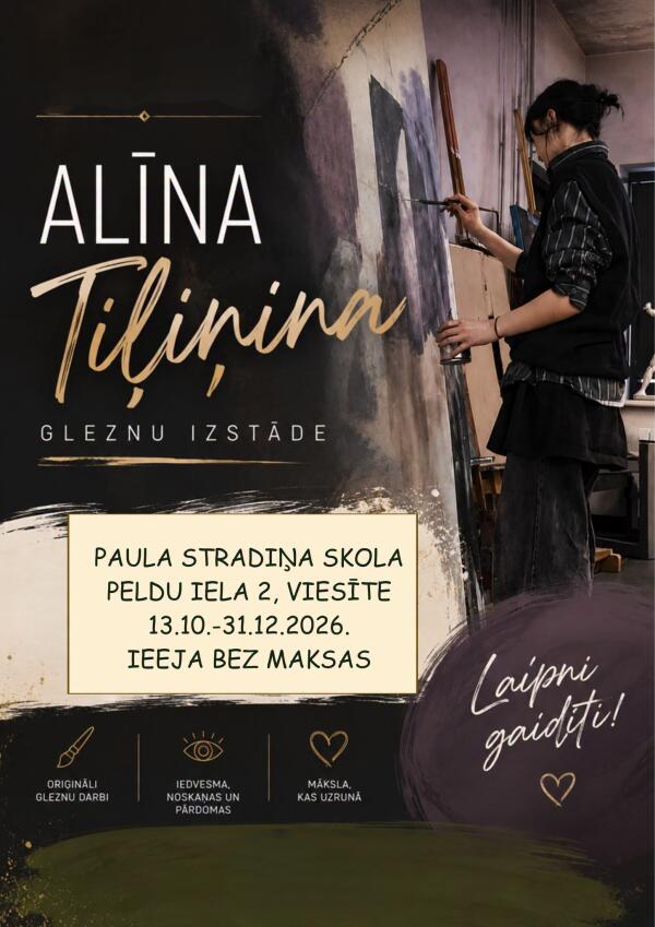 Viesītietes Alīnas Tiļiņinas gleznu izstāde