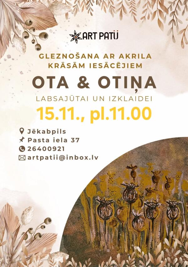 Glezno&scaron;ana ar akrila krāsām iesācējiem Jēkabpilī
