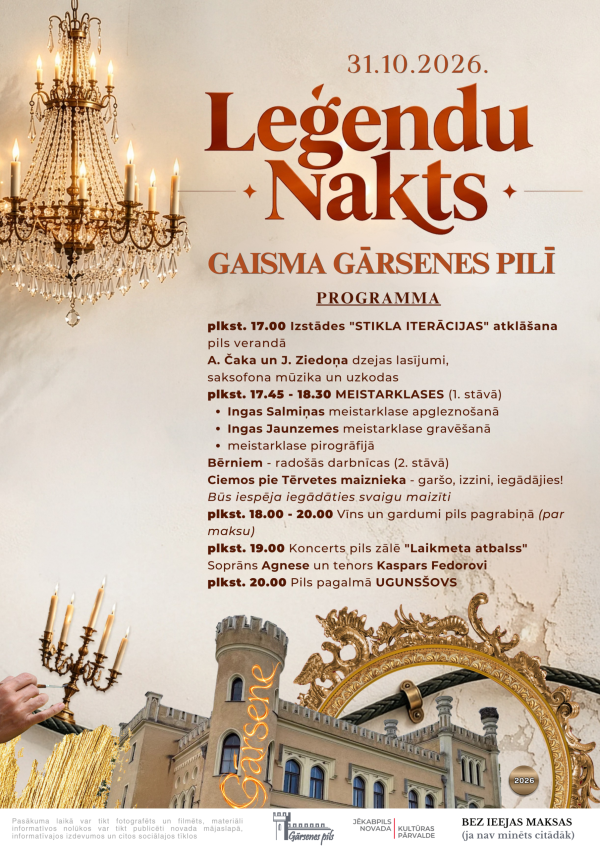 LEĢENDU NAKTS GĀRSENES PILĪ